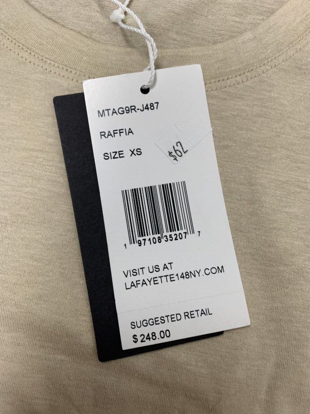 Lafayette 148 Raffia Hemp Blend Long Sleeve Top NWT - Picture 6 of 10